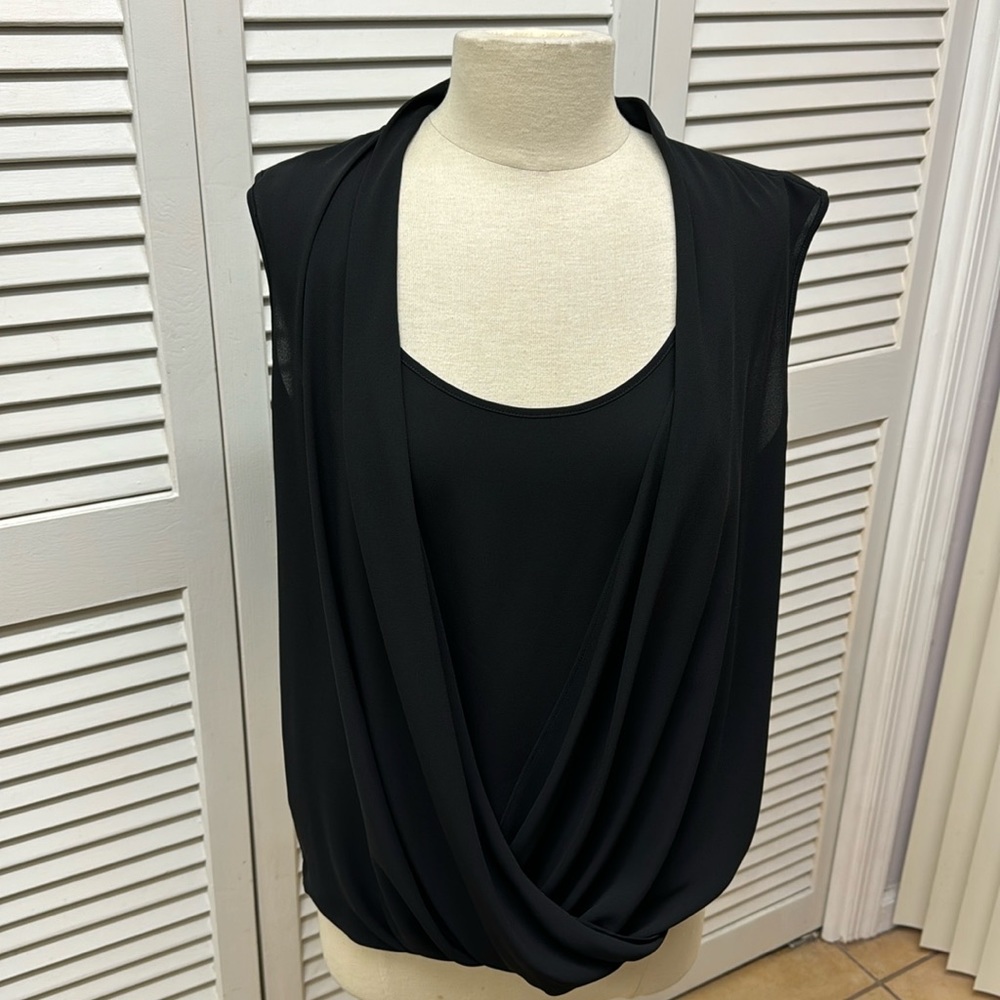 BCBGMaxazria Black Raychel Tank Top Size Medium